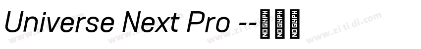 Universe Next Pro -字体转换
